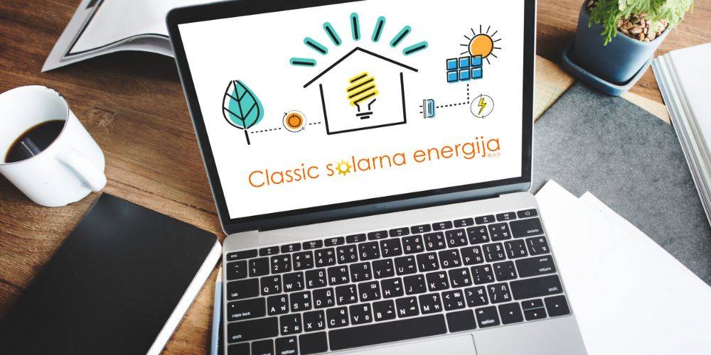 laptop offen energiesparen mit classic solarna energija