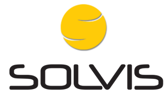 solvis logo gelber ball schriftzug